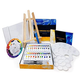 Art Supplies, 137 Piece Deluxe Wooden Art Set with Easel, Painting Supplies  in Portable Case for Painting & Drawing, Professional Art Kits for Teens