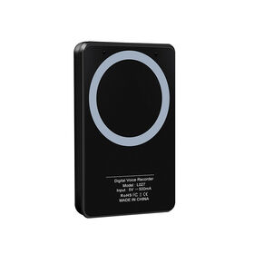 Professionelles Remote-Audio-Sprachaufnahmegerät 128G Lange Akkulaufzeit Versteckter magnetischer Tonstudio-Recorder für Vorträge