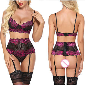 New Lace Bodysuit Lingerie Women Sexy Corset Embroidery - China