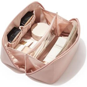 Buy Wholesale China 2 Pcs Cotton Quilted Makeup Bag Large Travel