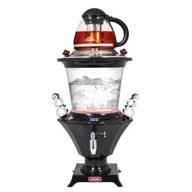 3.2L Stainless Steel Electric Samovar with Thermometer and Porcelain Teapot  - China Tea Maker and Kettle price