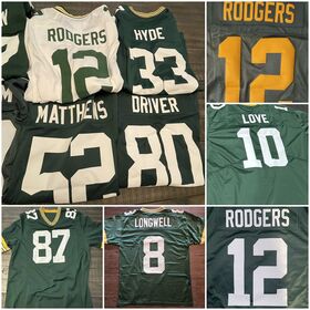 NFL_Jerseys Football Jerseys Green Bay''Packers''Men women youth Jersey 12  Aaron Rodgers 23 Jaire Alexander 17 Davante Adams 33 Aaron Jones 