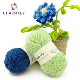 charmkey mercerized cotton yarn soft feeling