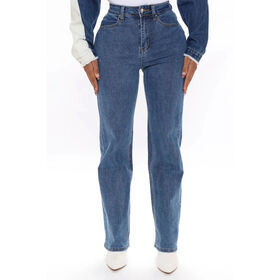 Patchwork Jeans 100% Cotton Women Denim Trouser Loose Cargo Pants Korean  Jeans