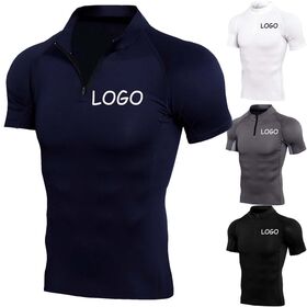 Gym High Stretch Top Moisture Absorbing Sports Milk Silk Fabric Quick Drying Polyester Sports Fitness T-shirt Men's Edition