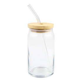 Smiley Daisy Glass Tumbler With Straw and Lid, Cute Cup Beer Can Iced Coffee  Glass Cup With Lid and Straw, 16oz Glass Can Mason Jar Cup 