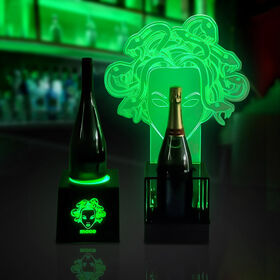 Wholesale Infinity Illusion Mirror Ace of Spade LED bottle display LED Champagne  Bottle Presenter LED bottle glorifier for Nightclubs From m.