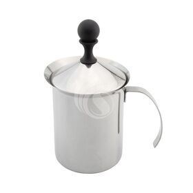 Glass Milk Frother, 400 Ml Stainless Steel Manual Milk Frother, Milk Frother