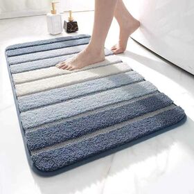 Cobblestone Embossed Bathroom Bath Mat Non-slip Bathtub Floor Rug Shower  Room Doormat Memory Foam Pad