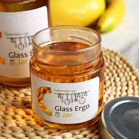 China Ergo Glass Food Jar Sauce Container with Metal Lid factory and  manufacturers