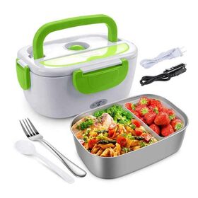 Buy Wholesale China Wholesale Electric Lunch Boxes C19 Stainless Steel  Single Layer Steamer Portable Hot Lunch Box Food Container 1.2 L & Electric  Lunch Boxes at USD 3