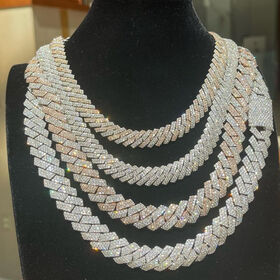 Collar Cadena Cubano De Acero Inoxidable O Baño Oro - 3mm/5mm, Varios Largos, Unisex