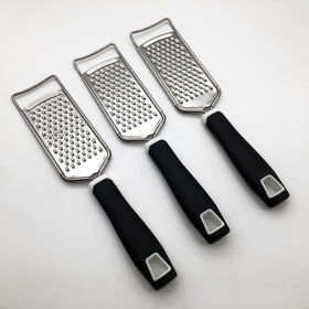 Beautiful Stainless Steel Hand Grater for Cheese and More in Black, by Drew