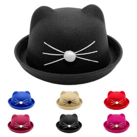 Cat Ear Kids Straw Hats Wholesale