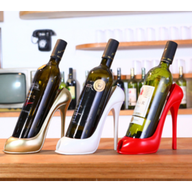 Wholesale creative high heels wine rack home living room table ornament wine bottle hold Wine Rack