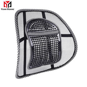 Car Seat Office Chair Massage Back Lumbar Support Mesh Wooden Bead