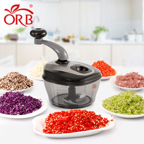 Wholesale A490 Multifunctional Manual Fruit Vegetable Chopper Grape Slicer  Household Kitchen Food Processor Hand-crank Meat Grinder From m.