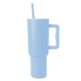 Large Capacity 40oz Big Mac Vacuum Cup with Handle Straw Silicone