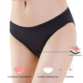 4 Layer Menstrual Panties Women Bikini Menstrual Seamless Panties for  Periods Heavy Flow Period Underwear Culotte