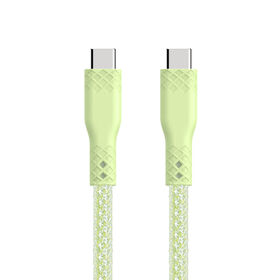 كابل بالجملة بلمعان لؤلؤي صن لايك، تجديل نايلون جديد، كابل MFi USB A إلى Lightning، 5 فولت/3 أمبير، أصفر، تصميم حاصل على براءة اختراع