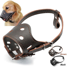 Halloween Pet Muzzle Plague Doctor Shape Muzzle Costume Muzzle For Pet  (black)-- 