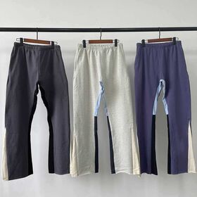 Men′ S Custom Casual Flared Track Pants Patchwork Elastic Jogger