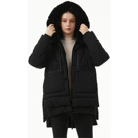 Vente en gros Veste d'hiver en duvet d'oie et de canard pour hommes, légère, compressible, chaude, avec logo personnalisé pour l'extérieur