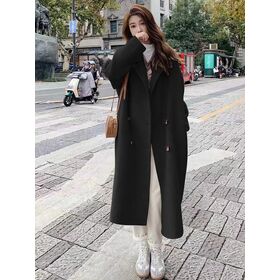 Buy Wholesale China Women's High Quality Winter Clothes Woolen Coat Ladies  Long Cashmere Wool Blend Fashion Coat & Women's Wool Blend Coats at USD  28.8