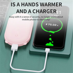 Compre Masmire Actualizado 10000mah Carga Rápida 2 En 1 Calentadores De  Mano Recargable Baterías Portátiles, Reutilizable Eléctrico Portátil  Bolsillo Calentador Manos y Calentador De Gas de China por 11.9 USD