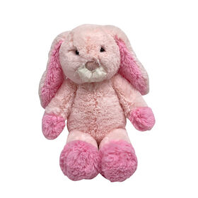 Fornecedor Coelho rosa de pelúcia para acalmar, presente fofo, ursinho marrom pequeno de 30cm para casa, escritório, crianças