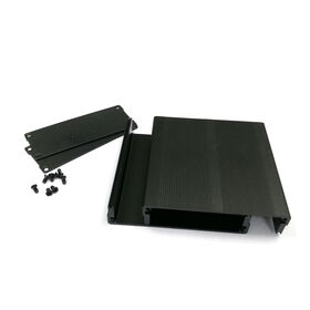 Aluminiumgehäuse Instrumentenkasten Elektroprojektbox DIY 97x40x150mm schwarz NEU