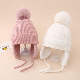 Acheter Oreilles de lapin Bonnet chapeau hiver chaud Bonnet casquettes  mignon oreillette casquette femmes filles