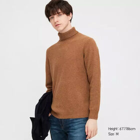 Acheter Pull tricoté chaud à col roulé pour homme, nouvelle mode