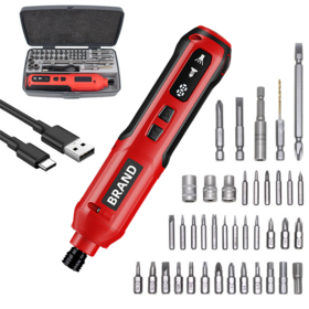 3,6V Schraubendreher USB Wiederaufladbarer Lithium-Batterie Schraubendreher Elektrischer Schraube Kunststoffbox Set