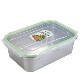 Hot sale Nicety factory Eco Friendly 18/8 Stainless Steel Bento Box SUS 304 stainless steel lunch box with PP lid school lun