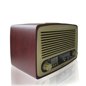 Radio analógica portátil con aspecto antiguo, radio dab fm con grabación  MP3 opcional, barata - AliExpress