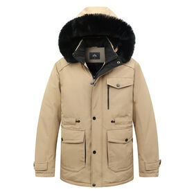 2024 Wholesale Custom New Man's Winter Jacket Outdoor Waterproof Mountaineering Down Coat with Removable Hood for Man