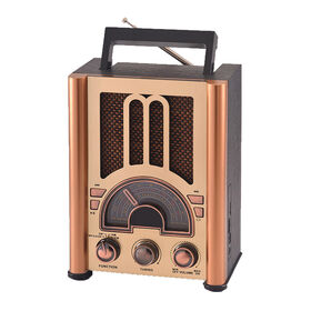 Buy Wholesale China Custom Vintage Antique Desktop Home Radio Usb  Rechargeable Am Fm Sw Shortwave Radio Receiver & Vintage Radio at USD 16.5