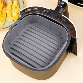 Dropship Air Fryer Silicone Pot With Handle Reusable Liner Heat Resistant  Basket Rectangle Baking Accessories For Fryer Oven Microwave to Sell Online  at a Lower Price