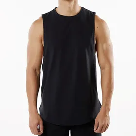 Grosir Kustom Desainer Pakaian Olahraga Tank Top Lari Gym Rompi Tanpa Lengan Fitness Tank Top Untuk Pria