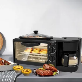 Buy Wholesale China 3 In 1 Breakfast Station, Coffee Maker, Toaster Oven,  Griddle & Breakfast Station at USD 15