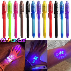 HAUTSTORE 14 Crayons à Encre Invisible avec Lumière UV Stylo Encre Invisib