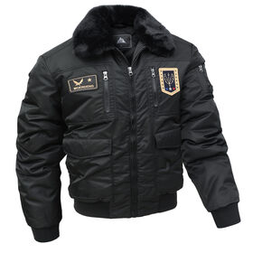 Veste Bomber Homme En Similicuir Imperméable Coupe-vent - Style Motard Vintage, Capuche Amovible, Multiples Poches Zippées - 5