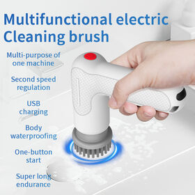 Wholesale ANS-8050 7-in-1 2 Speeds Electric Spin Scrubber Handheld Brush  Set for Cleaning Bathtub Toilet Floor Window from China