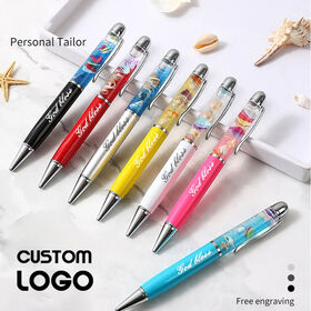 Wholesale Customizable 2D PVC Oil Liquid Floating Lamy Ballpoint