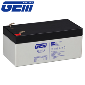 Batería VRLA GEM 12V 3.3AH Batería de plomo-ácido sellada Batería sin mantenimiento para sistema UPS/Sistema de seguridad 6FM2.3
