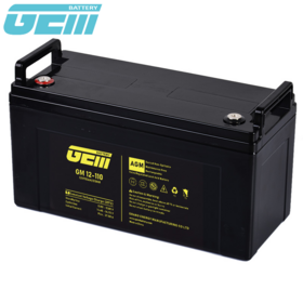 Batería GEM 12V 110AH/120AH Recargable AGM de Ciclo Profundo para Energía Solar/Sistema UPS/Telecomunicaciones/Centro de Datos 12VC110A