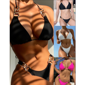 Wholesale Women 2PCS Shiny Diamond Bikini Set Tankini Sexy Bra Swimsuit Praty Bathing Suit