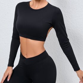 OEM Sexy Girls Fitness Gym Wear Crop Tops for Women Active Wear