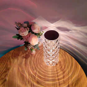 Achetez en gros Led Rose Cristal Lampe De Table 16 Couleurs